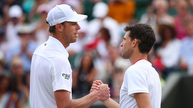 Sam Querrey (left) reached the Eastbourne final last week 