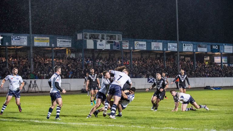 Picture by Allan McKenzie/SWpix.com - 11/11/16 - Rugby League - 2016 Ladbrokes Four Nations - New Zealand v Scotland - Derwent Park, Workington, England - A general view, GV, of Derwent Park.