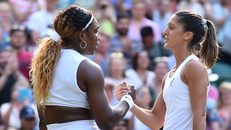 Serena Williams' opponent Giulia Gatto-Monticone was making her first main-draw appearance at Wimbledon