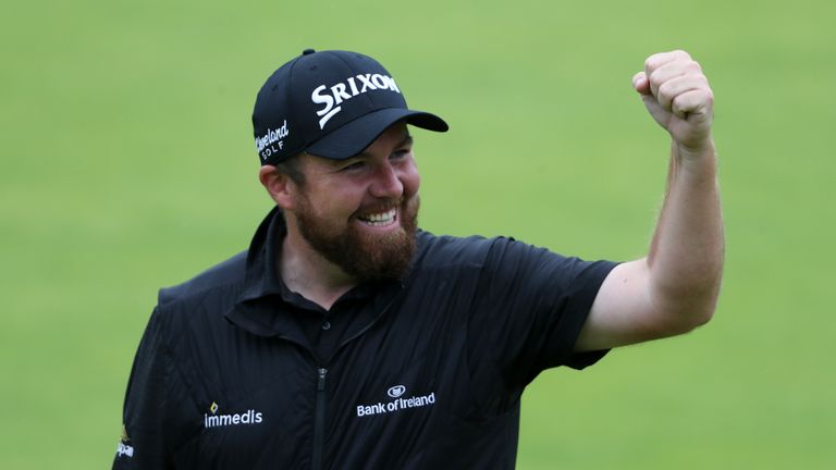 Republic of Ireland's Shane Lowry celebrates winning during day four of The Open Championship 2019 at Royal Portrush Golf Club. PRESS ASSOCIATION Photo. Picture date: Sunday July 21, 2019. See PA story GOLF Open. Photo credit should read: Niall Carson/PA Wire. RESTRICTIONS: Editorial use only. No commercial use. Still image use only. The Open Championship logo and clear link to The Open website (TheOpen.com) to be included on website publishing.