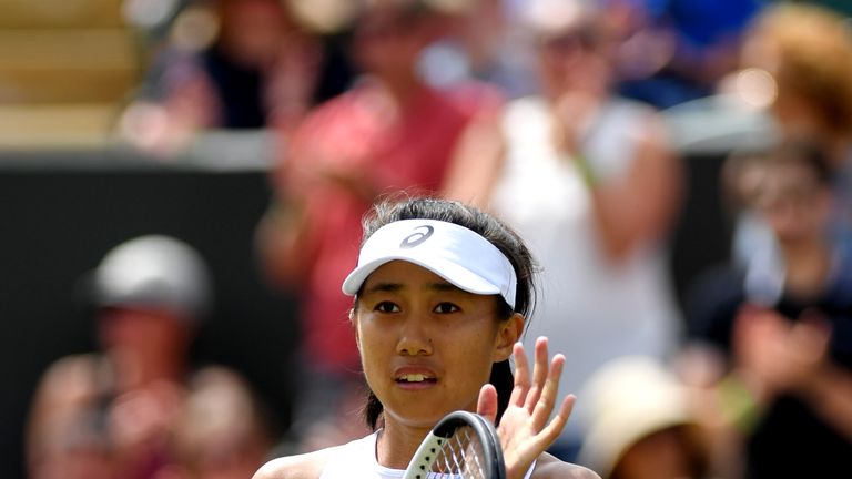 Shuai Zhang has reached the fourth round of Wimbledon for the first time