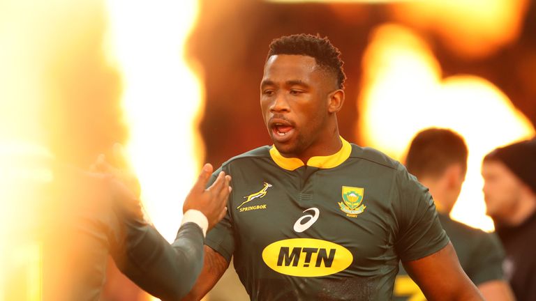 Siya Kolisi during the International Friendly match between Wales and South Africa on November 24, 2018 in Cardiff, United Kingdom.