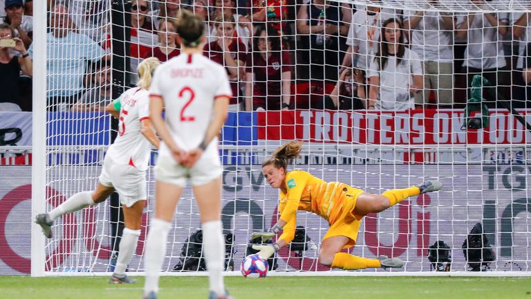 Houghton's miss was England's third from the spot during this tournament