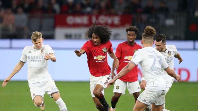 Tahith Chong and Angel Gomes impressed against Leeds in Perth
