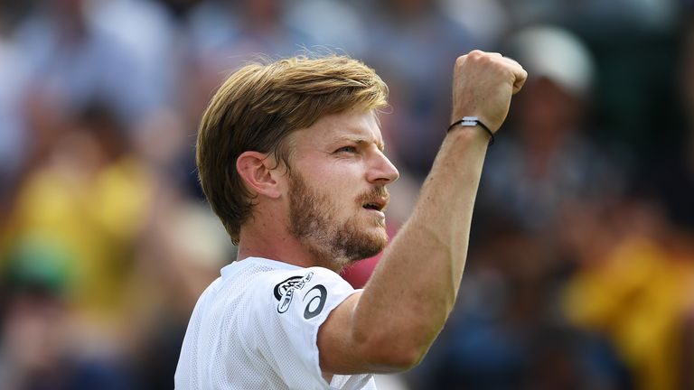 21st seed David Goffin is into his first Wimbledon quarter-final. 