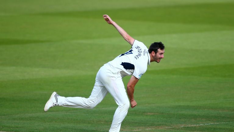 Toby Roland-Jones took nine wickets across Middlesex's win over Glamorgan