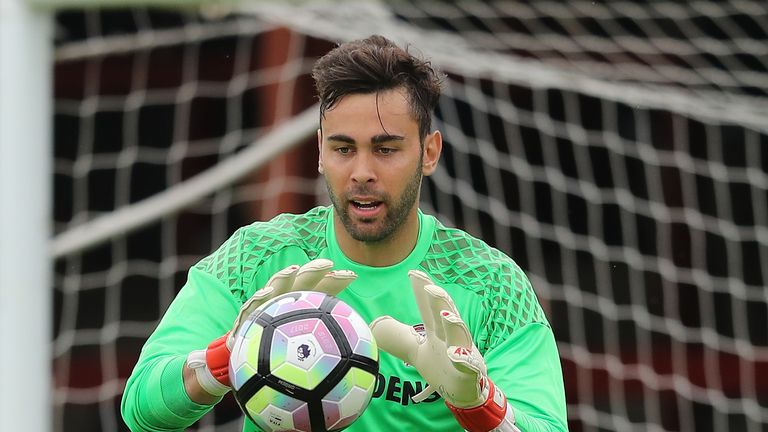 Tomas Mejias during the pre season friendly match between York City and Middlesbrough at Bootham Crescent on July 9, 2016 in York, England.