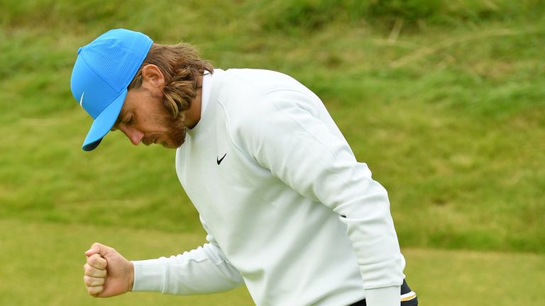 Tommy Fleetwood during the third round of The Open