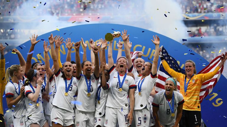 USA retained the Women's World Cup with a 2-0 win over Netherlands