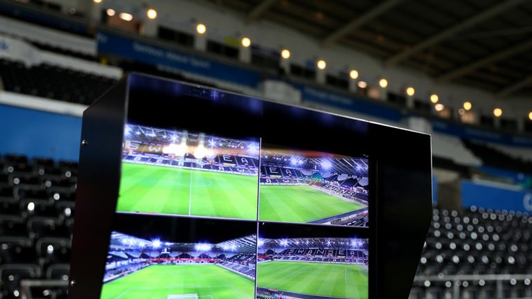  during The Emirates FA Cup Fourth Round match between Swansea City and Notts County at the Liberty Stadium on February 6, 2018 in Swansea, Wales.