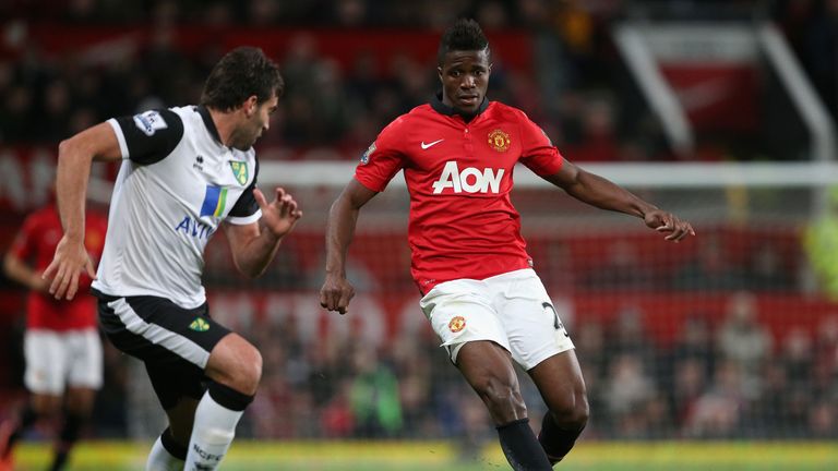 Zaha made only four appearances during his spell at Manchester United