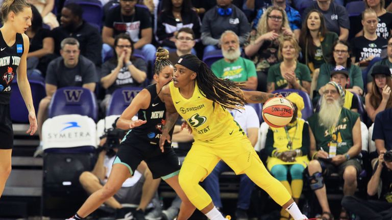 Liberty v Storm in the WNBA