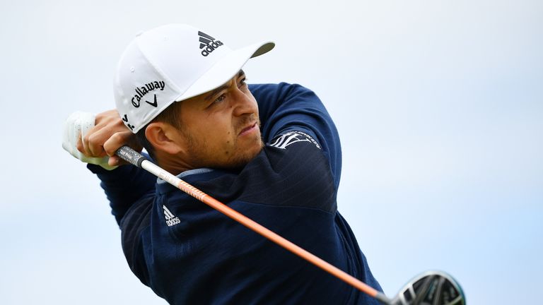 Xander Schauffele during the third round of The Open