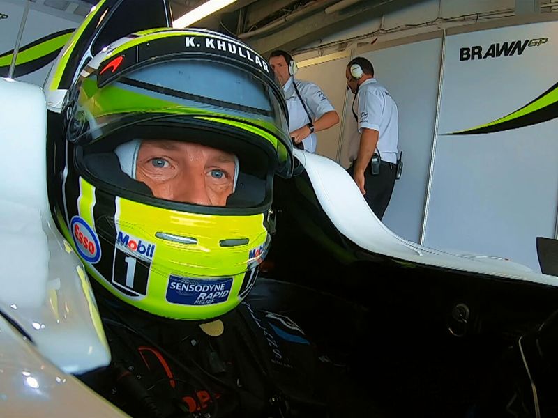 Jenson Button reunited with title-winning Brawn car in Sky F1