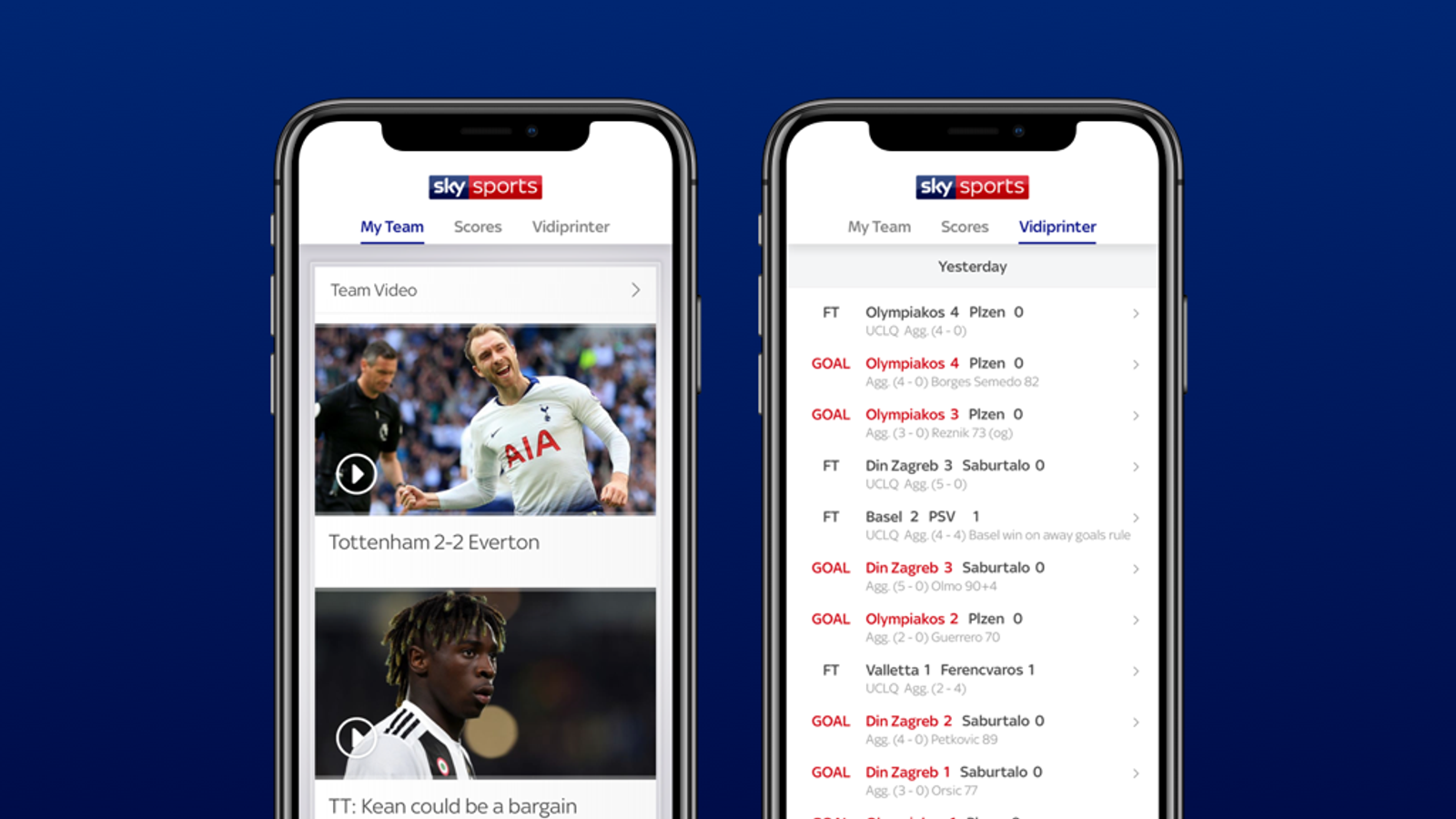 Get Premier League goal alerts and more with Sky Sports' Football Score