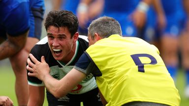 Joey Carbery suffered a knee injury against Italy