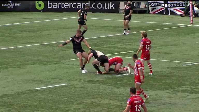 Highlights from the Super League clash between London Broncos and Salford Red Devils. 