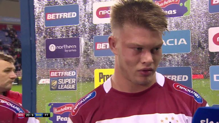 Watch what Wigan man of the match Morgan Smithies had to say after the win over Warrington