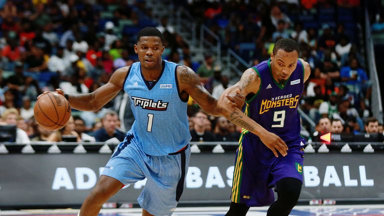 Joe Johnson in action for the Triplets in the BIG3 league