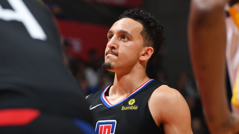 Landry Shamet in action for the Clippers in the 2018-19 regular season