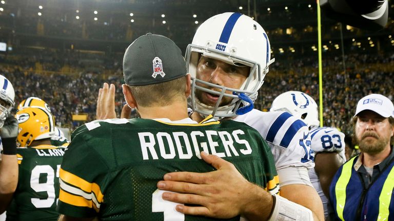 Aaron Rodgers says Andrew Luck was a 'hell of player'