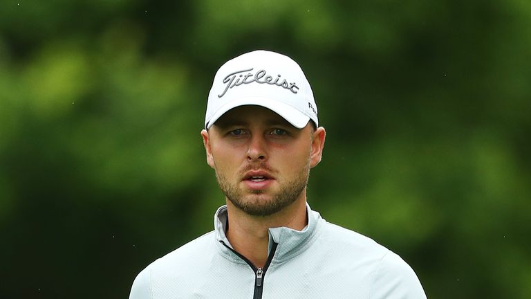 Adam Svensson at the Wyndham Championship
