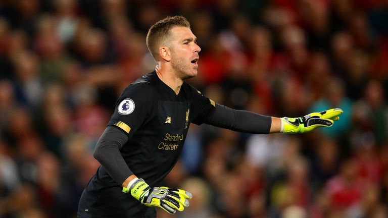 Adrian in action during Liverpool's 4-1 win over Norwich on the opening day of the 2019/20 season