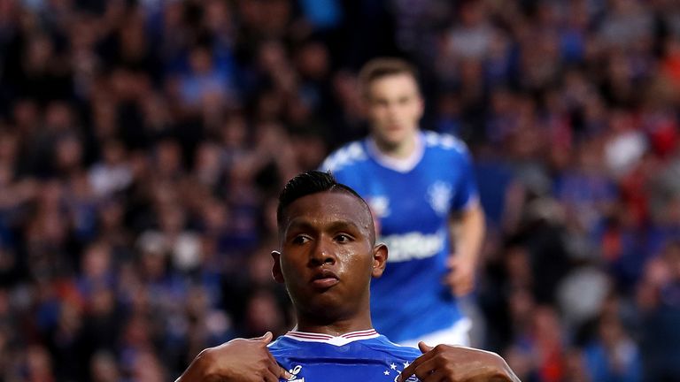 Rangers striker Alfredo Morelos 