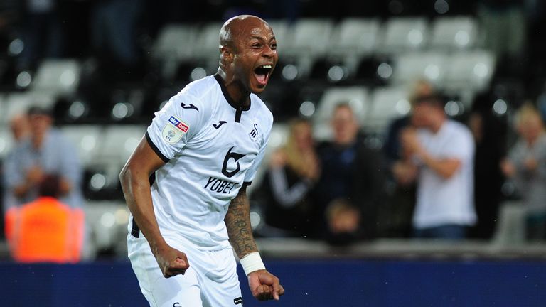 Andre Ayew hasn't started a game for Swansea since May 2018