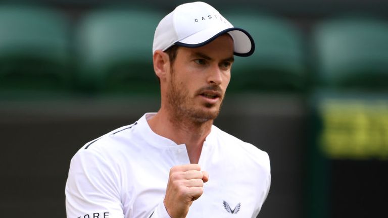 Andy Murray is back in singles action 