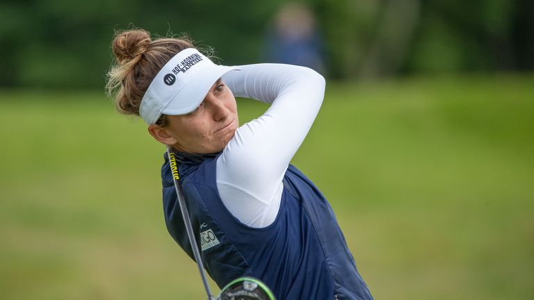 Anne van Dam during the second round of the Ladies Scottish Open