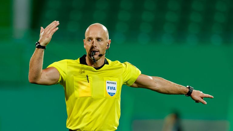 Northern Irish referee Arnold Hunter