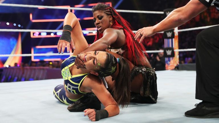 Bayley scored a decisive win over Ember Moon at SummerSlam in her latest SmackDown title defence