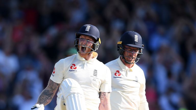 Ben Stokes and Jack Leach