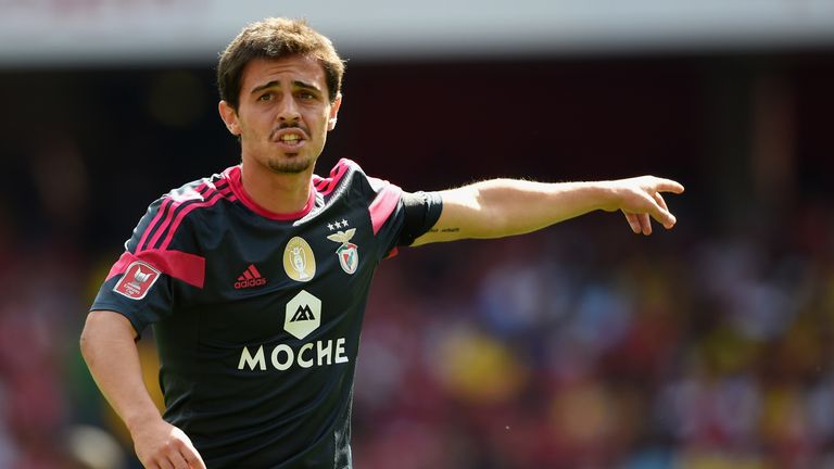 Bernardo Silva during the Emirates Cup match between Benfica and Valencia at the Emirates Stadium on August 3, 2014 in London, England.