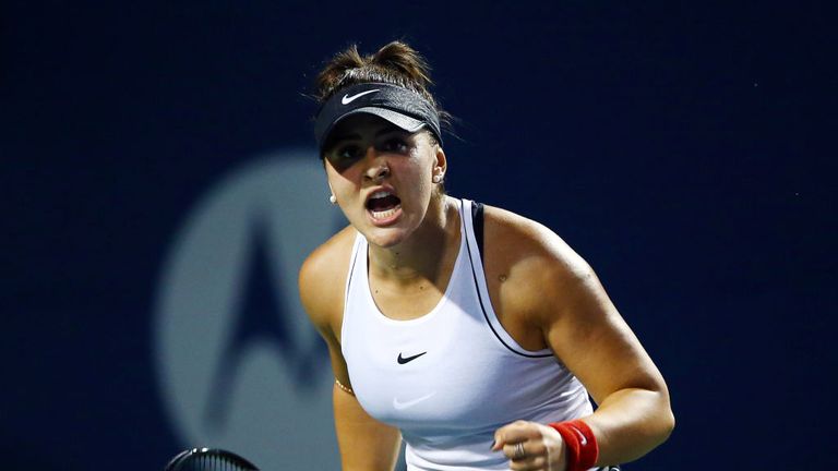 Bianca Andreescu  is relishing her time on court at the Rogers Cup