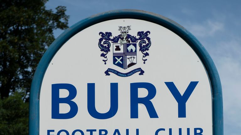 BURY, ENGLAND - JULY 30: A quiet Gigg Lane, home of Bury FC, following the postponement of their opening match against MK Dons after the club failed to satisfy the EFL that they have the necessary finances in place on July 30, 2019 in Bury, United Kingdom. (Photo by Visionhaus/Getty Images)