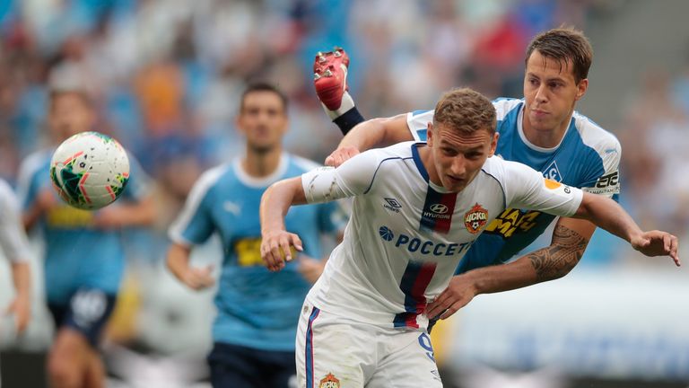 CSKA Moscow have rejected Crystal Palace's £14m bid for Fedor Chalov.