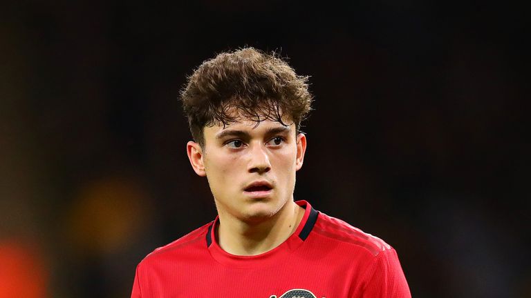Daniel James during the Premier League match between Wolverhampton Wanderers and Manchester United at Molineux