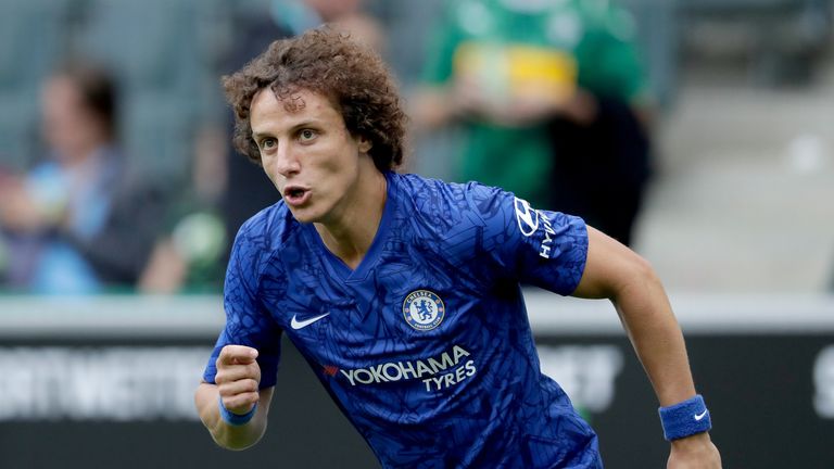 David Luiz in action for Chelsea