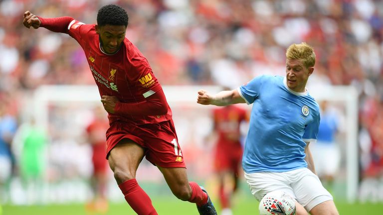 De Bruyne was named man of the match in Sunday's win over Liverpool