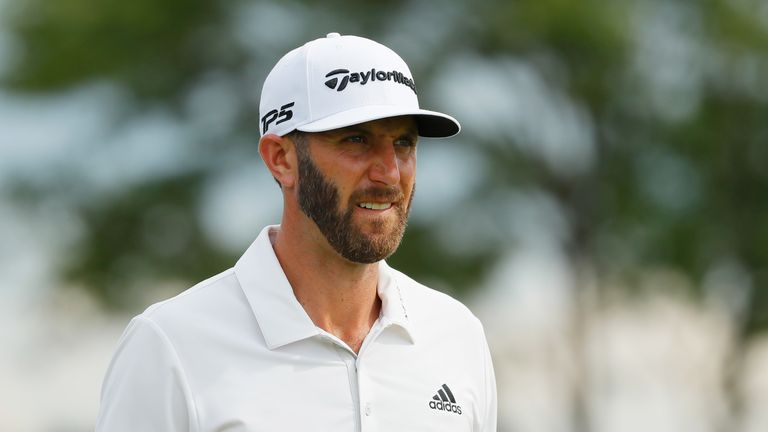 Dustin Johnson during the second round of The Northern Trust. 