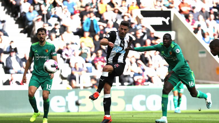 Fabian Schar equalises for Newcastle United