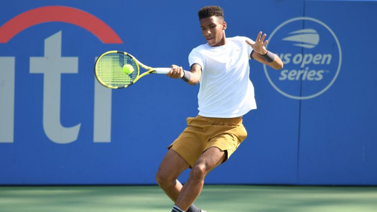  Felix Auger Aliassime at the Citi Open in Washington