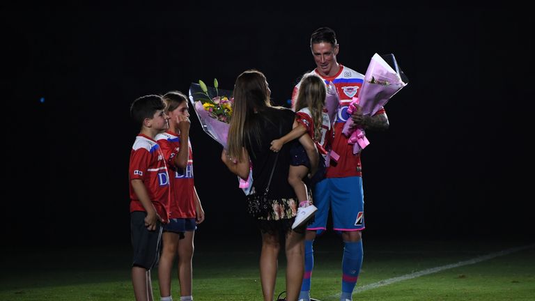 Fernando Torres was given an emotional send-off by Japan's Sagan Tosu 