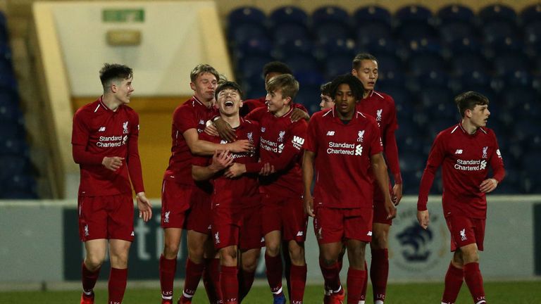 Duncan celebrates scoring against Manchester City in the FA Youth Cup Final