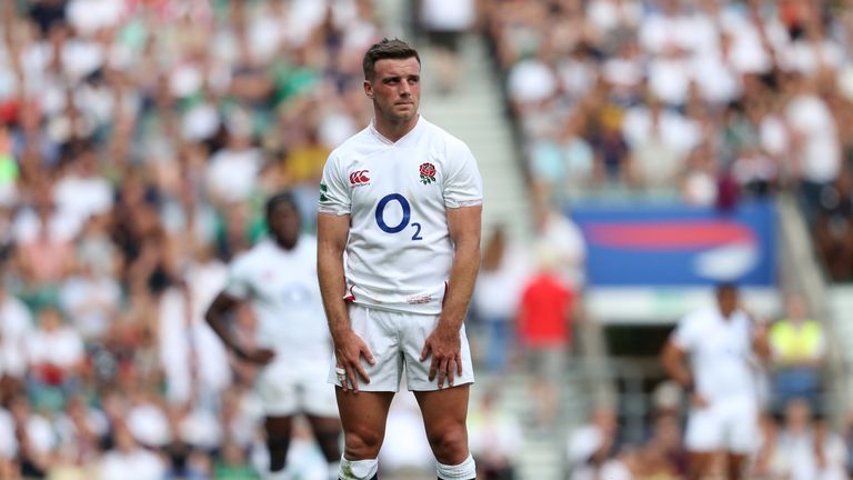 George Ford took over kicking duties when Owen Farrell was withdrawn