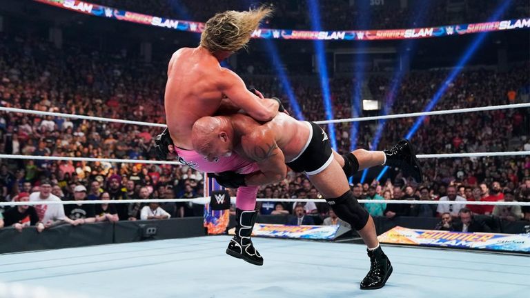 Goldberg gives Dolph Ziggler the spear