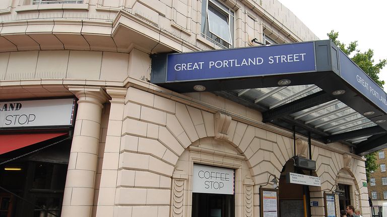 BTP officers were called at 2.02pm following a report of a large fight at Great Portland Street Station