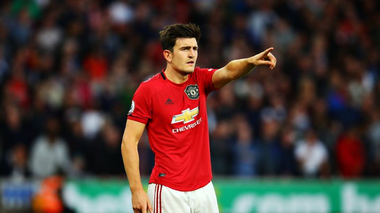 Harry Maguire during Wolverhampton Wanderers vs Manchester United at Molineux